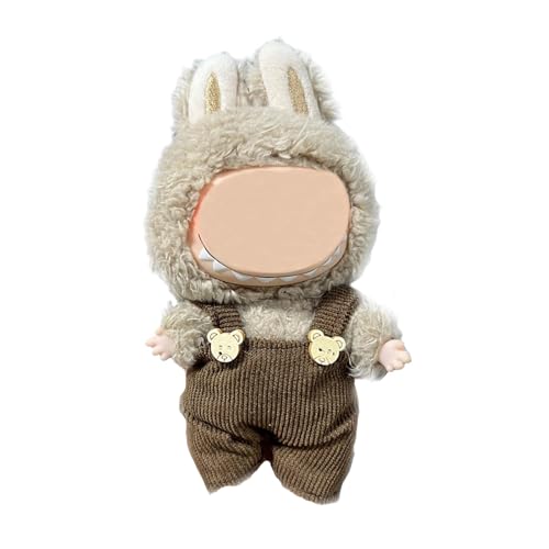 17cm Puppenkleidung, geeignet für 17cm Plüschpuppen, Kuscheltier Kleidung Outfit nur , Mütze ， Strampler, Keine Puppe enthalten, DIY Geschenk für Kinder und Sammler (LBB 127) von Generisch