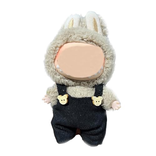 17cm Puppenkleidung, geeignet für 17cm Plüschpuppen, Kuscheltier Kleidung Outfit nur , Mütze ， Strampler, Keine Puppe enthalten, DIY Geschenk für Kinder und Sammler (LBB 130) von Generisch
