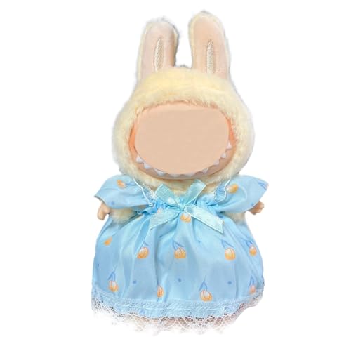 17cm Puppenkleidung, geeignet für 17cm Plüschpuppen, Kuscheltier Kleidung Outfit nur , Mütze ， Strampler, Keine Puppe enthalten, DIY Geschenk für Kinder und Sammler (LBB 132) von Generisch