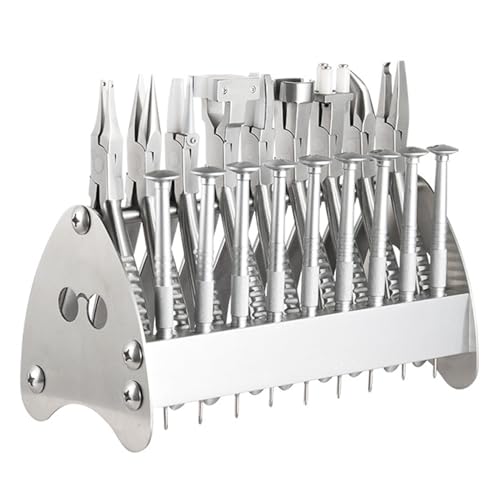 19-teiliges Brillenreparatur-Werkzeug-Set mit Zange und Schraubendreher, professionelle optische Einstellwerkzeuge für die Wartung und Reparatur von Brillen von Generisch