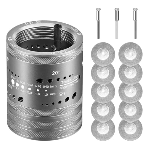 1PC Wolfram elektroden spitzer Schleifer Schleif kopf Schweiß werkzeuge Set mit 10 Stück Schleif scheiben und 3 Stück Verlängerung sstäben 1PC Wolfram elektroden spitzer Schleifer Schleif kopf Schweiß werkzeuge Set mit 10 Stück Schleif scheiben und 3 Stück Verlängerung sstäben von Generisch