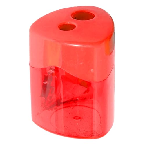 1pcs Anspitzer Mit Behälter, Doppelspitzer Mit Behälter, Manueller Spitzer Mit Dosen, Bleistiftspitzer Dosenspitzer Dicke Und Dünne Stifte Für Schule Büro（Zufällige Farbe） von Generisch