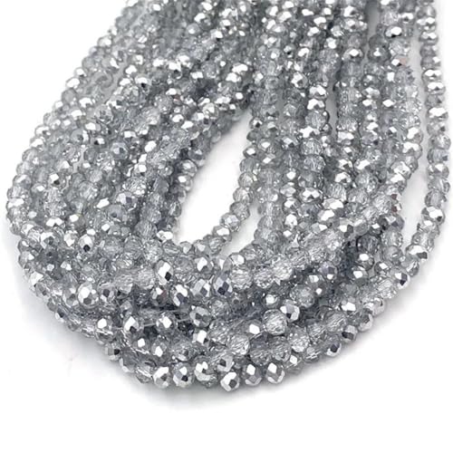 2/3/4/6/8 mm facettierte Kristallglasperlen für DIY-Schmuckherstellung, Handarbeit, Armband-Zubehör 2/3/4/6/8 mm facettierte Kristallglasperlen für DIY-Schmuckherstellung, Handarbeit, Armband-Zubehör von Generisch