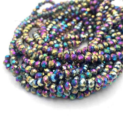 2/3/4/6/8 mm facettierte Kristallglasperlen für DIY-Schmuckherstellung, Handarbeit, Armband-Zubehör 2/3/4/6/8 mm facettierte Kristallglasperlen für DIY-Schmuckherstellung, Handarbeit, Armband-Zubehör von Generisch