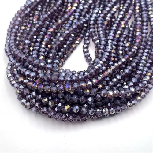 2/3/4/6/8 mm facettierte Kristallglasperlen für DIY-Schmuckherstellung, Handarbeit, Armband-Zubehör 2/3/4/6/8 mm facettierte Kristallglasperlen für DIY-Schmuckherstellung, Handarbeit, Armband-Zubehör von Generisch