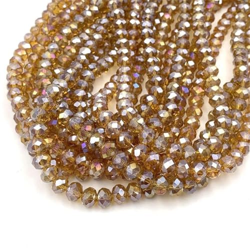 2/3/4/6/8 mm facettierte Kristallglasperlen für DIY-Schmuckherstellung, Handarbeit, Armband-Zubehör 2/3/4/6/8 mm facettierte Kristallglasperlen für DIY-Schmuckherstellung, Handarbeit, Armband-Zubehör von Generisch