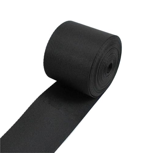 2–10 m schwarzes Nylon-Gurtband, 10–100 mm Breite, Rucksackgurt, Haustierhalsband, Näh-Schrägbandmaterial(60mm,10Meters) von Generisch