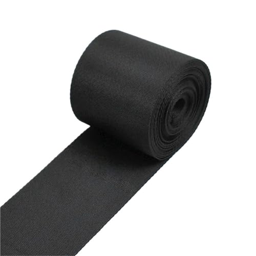 2–10 m schwarzes Nylon-Gurtband, 10–100 mm Breite, Rucksackgurt, Haustierhalsband, Näh-Schrägbandmaterial(70mm,2Meters) von Generisch