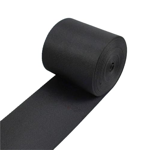 2–10 m schwarzes Nylon-Gurtband, 10–100 mm Breite, Rucksackgurt, Haustierhalsband, Näh-Schrägbandmaterial(80mm,2Meters) von Generisch