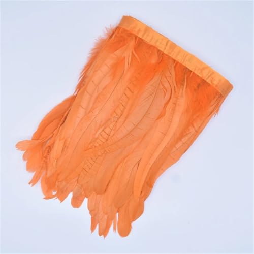 2 Meter/Lot Hahnschwanz-Federn zum Basteln, Partyzubehör, Fransen zum Basteln, Nähen, Orange, 25–30 cm 2 Meter/Lot Hahnschwanz-Federn zum Basteln, Partyzubehör, Fransen zum Basteln, Nähen, Orange, 25–30 cm von Generisch