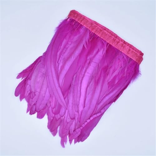 2 Meter/Lot Hahnschwanz-Federn zum Basteln, Partyzubehör, Fransen zum Basteln, Nähen, Rose, 25–30 cm 2 Meter/Lot Hahnschwanz-Federn zum Basteln, Partyzubehör, Fransen zum Basteln, Nähen, Rose, 25–30 cm von Generisch