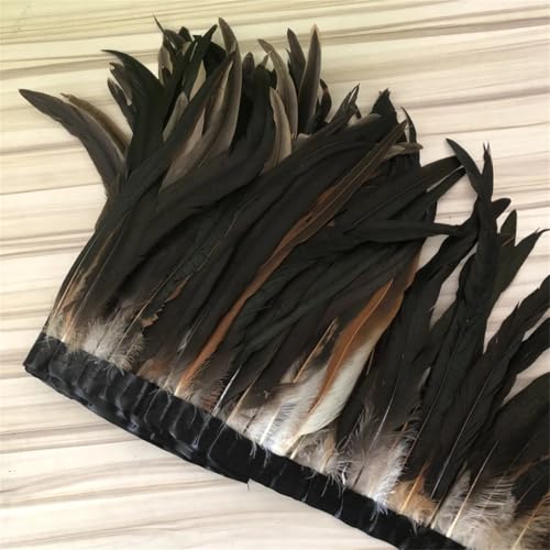 2 Meter 25–30 cm Hühnerschwanz-Federborte für Hochzeit, Party, Federbesatz, Fransen, Spitze, Natur 2 Meter 25–30 cm Hühnerschwanz-Federborte für Hochzeit, Party, Federbesatz, Fransen, Spitze, Natur von Generisch