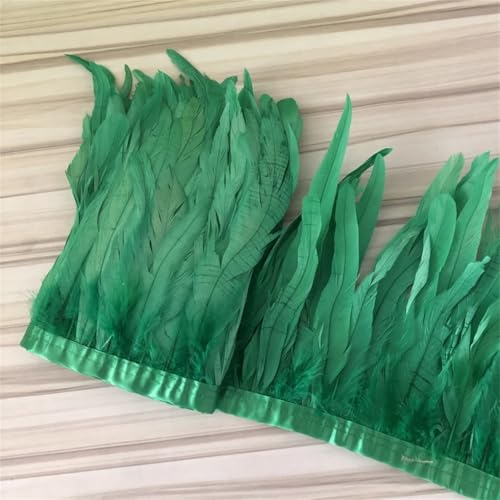 2 Meter 25–30 cm Hühnerschwanz-Federborte für Hochzeit, Party, Federbesatz, Fransenspitze, dunkel EN8 2 Meter 25–30 cm Hühnerschwanz-Federborte für Hochzeit, Party, Federbesatz, Fransenspitze, dunkel EN8 von Generisch