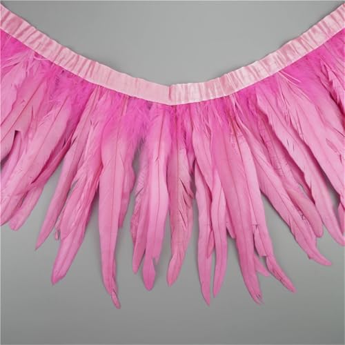 2 Meter Hahnschwanz-Federbordüre, Handarbeitszubehör, farbige Fransen, Nähfedern, DIY, Urlaubsdekorationen, Pnnrk, 30–35 cm 2 Meter Hahnschwanz-Federbordüre, Handarbeitszubehör, farbige Fransen, Nähfedern, DIY, Urlaubsdekorationen, Pnnrk, 30–35 cm von Generisch