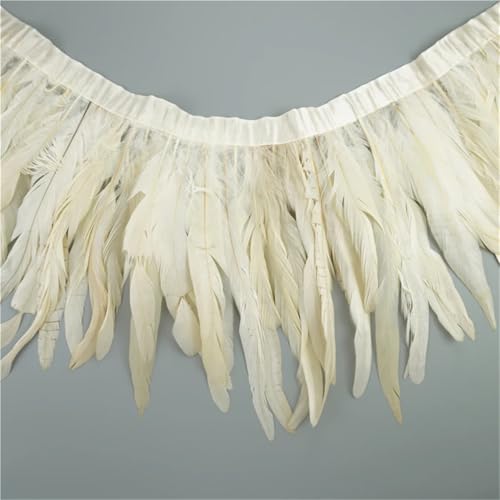 2 Meter Hahnschwanz-Federborte, Nähzubehör, farbige Fransen, Nähfedern, DIY, Urlaubsdekorationen, Weiß, 30–35 cm 2 Meter Hahnschwanz-Federborte, Nähzubehör, farbige Fransen, Nähfedern, DIY, Urlaubsdekorationen, Weiß, 30–35 cm von Generisch
