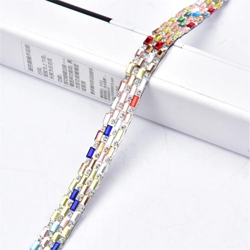 2 Meter Hot Fix Glas Diamant Band Selbstklebend Strass Trim Mesh Band Strass Streifen Bunt 1 cm Breite Aufbügeln 2 Meter 2 Meter Hot Fix Glas Diamant Band Selbstklebend Strass Trim Mesh Band Strass Streifen Bunt 1 cm Breite Aufbügeln 2 Meter von Generisch