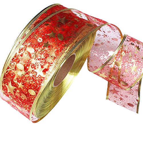 2 Meter Rot/Silber/Gold Weihnachtsbänder Weihnachten Geschenkband Weihnachten Deko Weihnachten Schleifenband Weihnachtsdeko Weihnachtsbaumschmuck, Schleifenband für Weihnachtsbaum Deko 2 Meter Rot/Silber/Gold Weihnachtsbänder Weihnachten Geschenkband Weihnachten Deko Weihnachten Schleifenband Weihnachtsdeko Weihnachtsbaumschmuck, Schleifenband für Weihnachtsbaum Deko von Generisch
