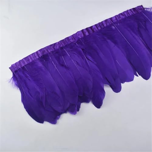 2 Meter farbige Federborte, Quaste, Fransenband, Umhang, Nähen, Hochzeitszubehör, DIY, Dunkelviolett 2 Meter farbige Federborte, Quaste, Fransenband, Umhang, Nähen, Hochzeitszubehör, DIY, Dunkelviolett von Generisch