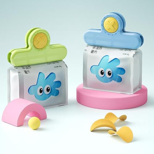 2 PCS Timing Kunststoff-Chip-Clips für Lebensmittel pakete, gebogene Design-Versiegelung beutel clips für Lebensmittel, Küche und Zuhause 2 PCS Timing Kunststoff-Chip-Clips für Lebensmittel pakete, gebogene Design-Versiegelung beutel clips für Lebensmittel, Küche und Zuhause von Generisch
