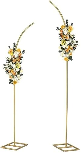 2-Pack Metal Arch Stands with Curved Top - Floral Backdrop for Weddings, Birthdays, Anniversaries - Gold Decorative Stand Set 2-Pack Metal Arch Stands with Curved Top - Floral Backdrop for Weddings, Birthdays, Anniversaries - Gold Decorative Stand Set von Generisch