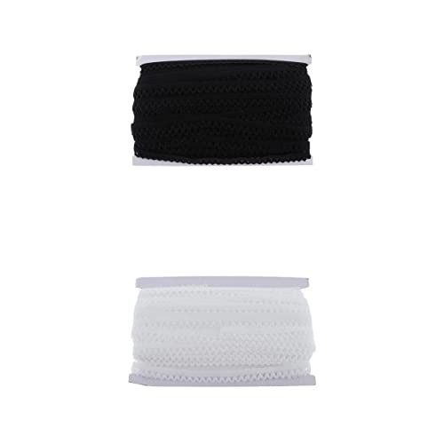 2 Rollen 45,7 m elastisches Spitzenband für Haarband, Kleidung, DIY 2 Rollen 45,7 m elastisches Spitzenband für Haarband, Kleidung, DIY von Generisch