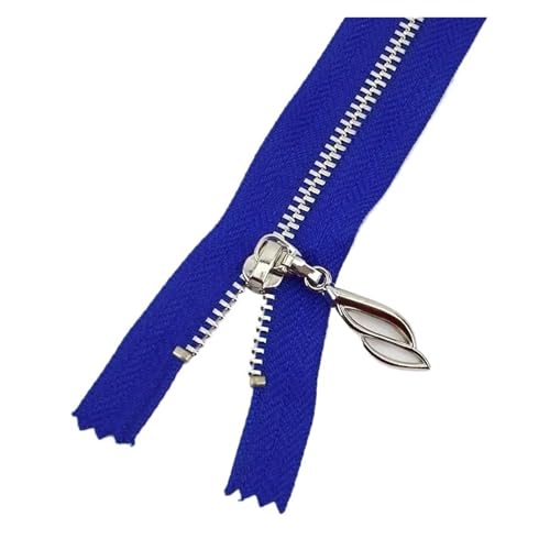 2 Stück 3# Metallreißverschluss Nähreißverschluss Meterware 15-70cm Jackenreparatur Reißverschluss offenes/geschlossenes Ende Zubehör(Blue 2,CLOSE-END-20CM_NO3) von Generisch