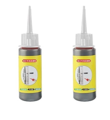 2 Stück 60ml Graphitpulver Türschlösser, Graphitpulver Trockenschmierung Schmierstoff - Graphit Inhalt Schmiermittel für Schlüssel, TürführungenGraphit-Schmierpulver, Schließzylinder-Schmierpulver 2 Stück 60ml Graphitpulver Türschlösser, Graphitpulver Trockenschmierung Schmierstoff - Graphit Inhalt Schmiermittel für Schlüssel, TürführungenGraphit-Schmierpulver, Schließzylinder-Schmierpulver von Generisch
