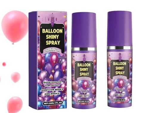 2 Stück Hochglanz-Ballonspray | Schnelltrocknendes Ballon-Leuchtspray Hält Länger Für Ein Brillantes Aussehen 2 Stück Hochglanz-Ballonspray | Schnelltrocknendes Ballon-Leuchtspray Hält Länger Für Ein Brillantes Aussehen von Generisch