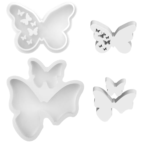 2 Stück Silikonform Schmetterling, 3D Silikonformen Gießformen Schmetterling, Wiederverwendbare Gießformen Silikon, Kerzen Formen Silikon Gipsformen zum Gießen für Urlaubsdekorationen 2 Stück Silikonform Schmetterling, 3D Silikonformen Gießformen Schmetterling, Wiederverwendbare Gießformen Silikon, Kerzen Formen Silikon Gipsformen zum Gießen für Urlaubsdekorationen von Generisch