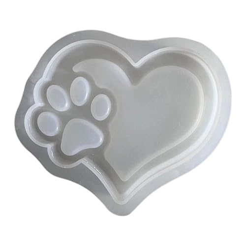 2 Stück Silikonformen, Silikon Gießform, Silicone Pfotenabdruck Form, Herz-Pfote Design, Für Harz, Kerzen, Antihaft-Oberfläche & Einfache Demontage, Geschenke Für Tierliebhaber 2 Stück Silikonformen, Silikon Gießform, Silicone Pfotenabdruck Form, Herz-Pfote Design, Für Harz, Kerzen, Antihaft-Oberfläche & Einfache Demontage, Geschenke Für Tierliebhaber von Generisch