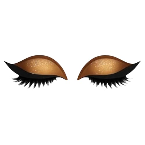 2-in-1 Reusable Eyeshadow & Eyelash Makeup Stickers, Lazy Eye Shadow Eyelash Patch | Makeup Stencils Sticker For All Eye Shapes, 2 Pairs von Generisch