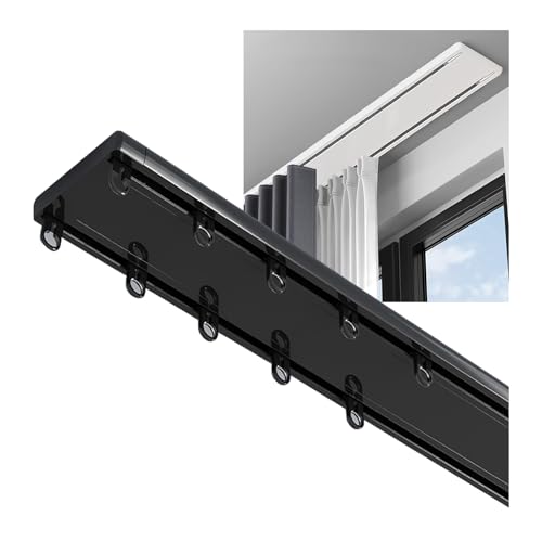 2-läufige Gardinenschiene Aluminium Vorhangschiene, Gardinenleiste für Vorhänge, Duschvorhangstange, Raumteiler 2-läufige Gardinenschiene Aluminium Vorhangschiene, Gardinenleiste für Vorhänge, Duschvorhangstange, Raumteiler von Generisch