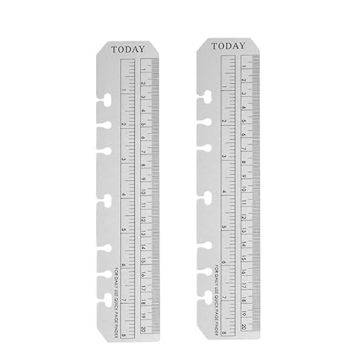2 x Lineal mit 6 Löchern, PVC-Binder-Datei-Trenner, A5, Loseblatt-Trenner, Lesezeichen, Einrast-Lesezeichen-Trenner, einführbare Index-Seite, Notizbuch, Messwerkzeug 2 x Lineal mit 6 Löchern, PVC-Binder-Datei-Trenner, A5, Loseblatt-Trenner, Lesezeichen, Einrast-Lesezeichen-Trenner, einführbare Index-Seite, Notizbuch, Messwerkzeug von Generisch