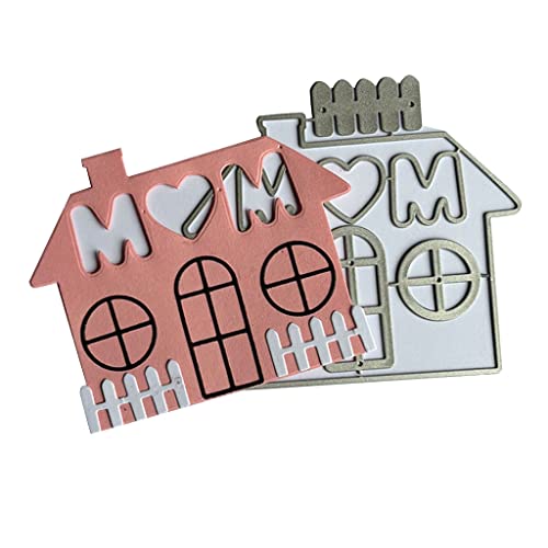 2 x Stanzschablonen für Mütter, Buchstaben, Haus, handgefertigt, für Kinder und Erwachsene, DIY-Projekte von Generisch
