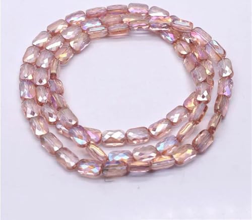 20/60 Stück facettierte quadratische Kristallglas-Abstandshalter in gemischten Farben für DIY-Schmuckherstellung 20/60 Stück facettierte quadratische Kristallglas-Abstandshalter in gemischten Farben für DIY-Schmuckherstellung von Generisch