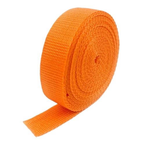 20 Meter Polypropylen-Gurtband, 20–50 mm Breite, 1,1 mm dick, Nähband, Band, DIY-Bastelzubehör(Orange,32mm) von Generisch