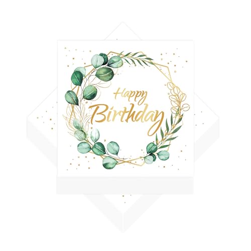 Glistenz 20 Stück 13 Zoll x 13 Zoll (33 cm x 33 cm) 2-lagige Servietten Eukalyptus weiß als Tischdeko für Geburtstag, Hochzeit, Taufe, Kommunion, weißes Papier Glistenz 20 Stück 13 Zoll x 13 Zoll (33 cm x 33 cm) 2-lagige Servietten Eukalyptus weiß als Tischdeko für Geburtstag, Hochzeit, Taufe, Kommunion, weißes Papier von Generisch