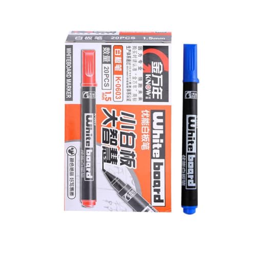 20 Stück/Packung Mini trocken abwischbare Whiteboard-Marker für Schule Schreibwaren und Bürobedarf von Generisch
