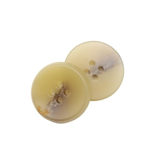20 Stück 4-Loch-Kunststoffknöpfe, Nähzubehör, Größe komplett, für Kleidung, dekorativ, handgefertigt, DIY(Color W,28mm) von Generisch