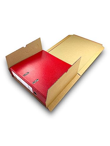 20 Stück Akten Ordnerverpackung aus Wellpappe Wickelverpackung für Ordner A4, Verpackung für ordner a4, Versandkarton für Ordner, Versandkarton für Aktenordner 20 Stück Akten Ordnerverpackung aus Wellpappe Wickelverpackung für Ordner A4, Verpackung für ordner a4, Versandkarton für Ordner, Versandkarton für Aktenordner von Generisch