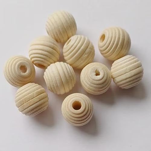 20 Stück Holzperlen, Holzkugeln mit Loch, Holzperlen Natur 13mm Bienenstock Perlen, Runde Perlen zum Auffädeln, Natürliche Perlenset für Wohnkultur, Makramee, Schmuckherstellung 20 Stück Holzperlen, Holzkugeln mit Loch, Holzperlen Natur 13mm Bienenstock Perlen, Runde Perlen zum Auffädeln, Natürliche Perlenset für Wohnkultur, Makramee, Schmuckherstellung von Generisch