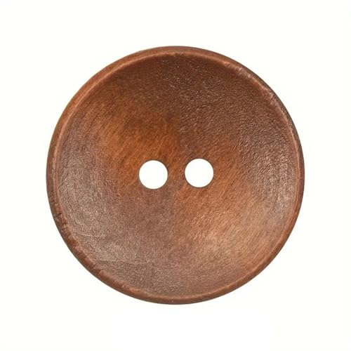 20 Stück Vintage-Holzknöpfe für Mäntel, Windjacken, Strickjacken, doppelseitiges Finish, verschiedene Größen, 15–25 mm(15mm) von Generisch