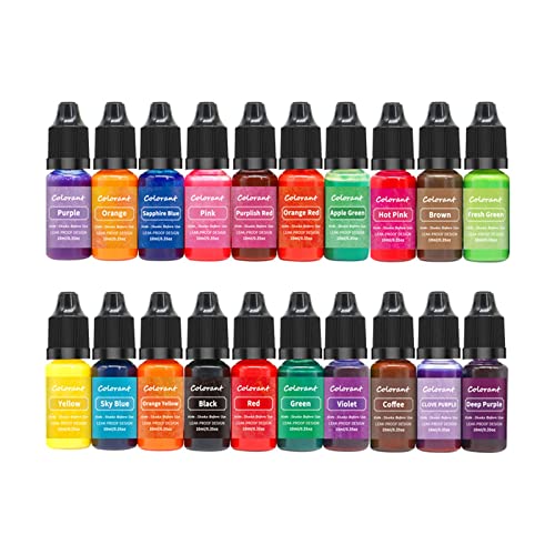 20 x Kerzenfarbstoff zur Kerzenherstellung, 10 ml, Pigmentfarbe 20 x Kerzenfarbstoff zur Kerzenherstellung, 10 ml, Pigmentfarbe von Generisch