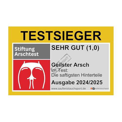 200x Testsieger Arschtest/Malle Aufkleber/Ballermann Sticker/Party Sticker/Sauf Sticker/Party/Flirten/Bier Sticker/Sauf Sticker/Saufen/Flirt Sticker (200) von Generisch