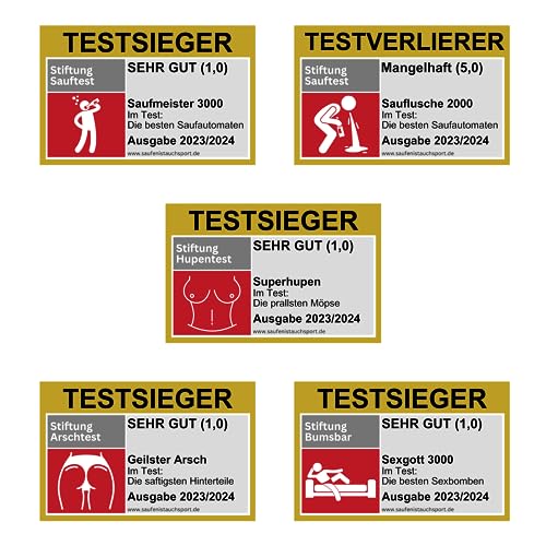 200x Testsieger Malle Sticker Set/Malle Aufkleber Set/Ballermann Sticker/Party Sticker/Sauf Sticker/Mallorca (200) von Generisch