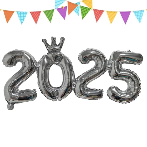 2025 Folienballon Zahlenballons - 2025 Zahlenballons Dekorationen für Neujahr | Folienballon Zahlen 2025 für Hochzeit, Geburtstagsfeier und Feiertagsfeiern 2025 Folienballon Zahlenballons - 2025 Zahlenballons Dekorationen für Neujahr | Folienballon Zahlen 2025 für Hochzeit, Geburtstagsfeier und Feiertagsfeiern von Generisch