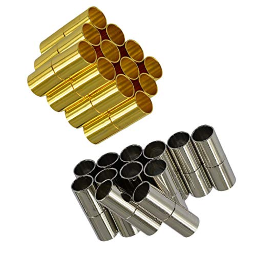 24 Sets 4 mm Lederschnur-Endkappe/Magnetverschluss, Schmuckherstellung, schönes Design 24 Sets 4 mm Lederschnur-Endkappe/Magnetverschluss, Schmuckherstellung, schönes Design von Generisch