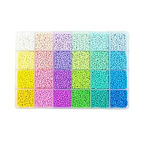 24 Steckplätze Macaron farblich passende Backfarbe Perlen Set Glasperlen Box Perlen für DIY Armbänder und Halsketten 24 Steckplätze Macaron farblich passende Backfarbe Perlen Set Glasperlen Box Perlen für DIY Armbänder und Halsketten von Generisch