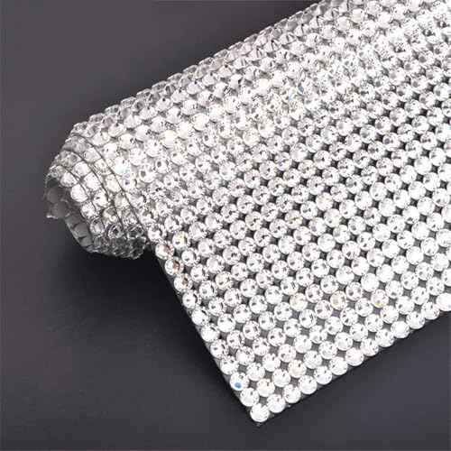 24 x 40 cm Glas-Strass-Netzstoff, Stofffolie, Kristall-AB-Strassband zum Aufbügeln, Hochzeitskleid und Kleidung 24 x 40 cm Glas-Strass-Netzstoff, Stofffolie, Kristall-AB-Strassband zum Aufbügeln, Hochzeitskleid und Kleidung von Generisch