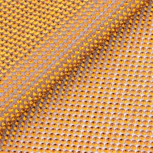 24 x 40 cm Rosen-Glas-Kristall-Strass-Netz-Applikation Kristallband zum Aufbügeln auf Stoff und Bastelarbeiten von Generisch